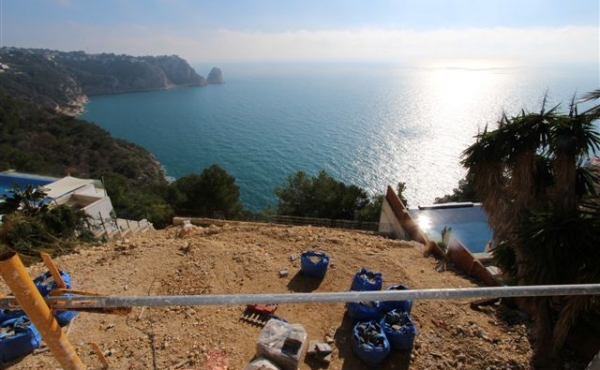 legante moderne villa met uitzicht op zee in Javea